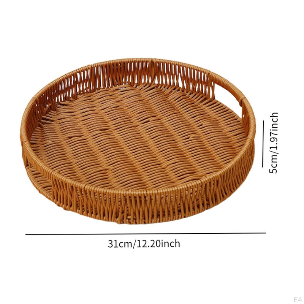 Handwoven Tray for Serving Fruits And Snacks, Storage Basket Events