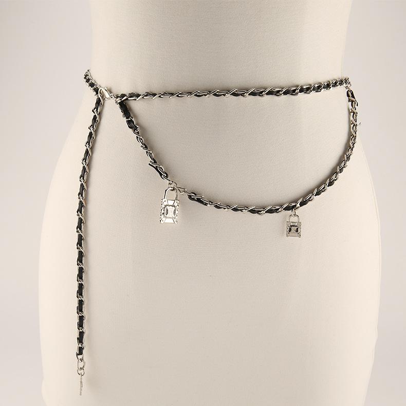 Metal Skirt Suit Xiaoxiangfeng Waist Chain Belt Rope Spice Girl Chain Accessories Tide