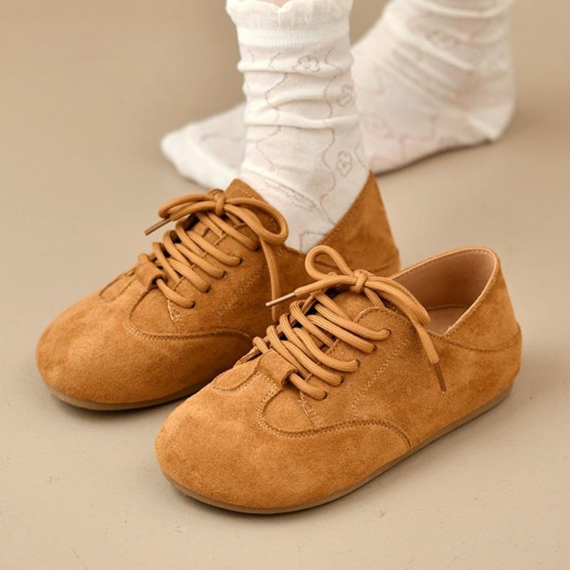 Fashion Lace Up Women's Flats Shoes Fashion Casual Sneakers 2025 Autumn New Running Shoes for Woman Suede Designer Zapatillas De Mujer