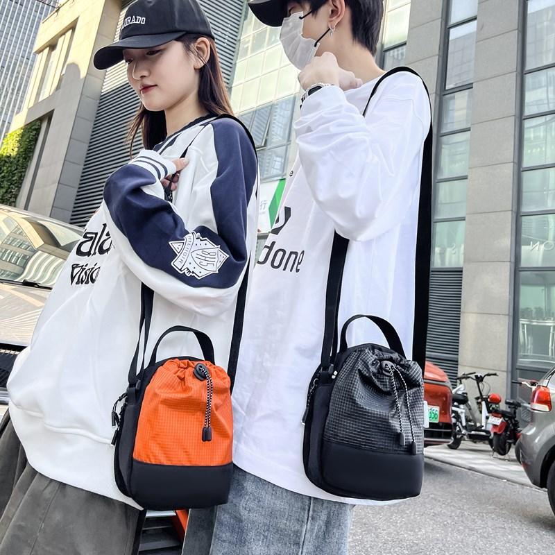 Personalized tooling neck water bottle bag boys street cool large capacity outdoor commuting storage mobile phone bag messenger bag