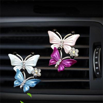 Clip de Mariposa Decoración Accesorios para Coche Difusor de Aroma para Rejilla de Aire Acondicionado Clip de Perfume