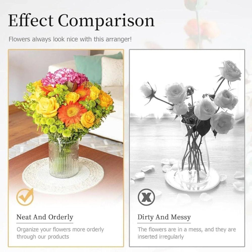 Plastic Spiral Ikebana Stem Holder DIY Arrangement Holder Spiral Flower Stem Holder