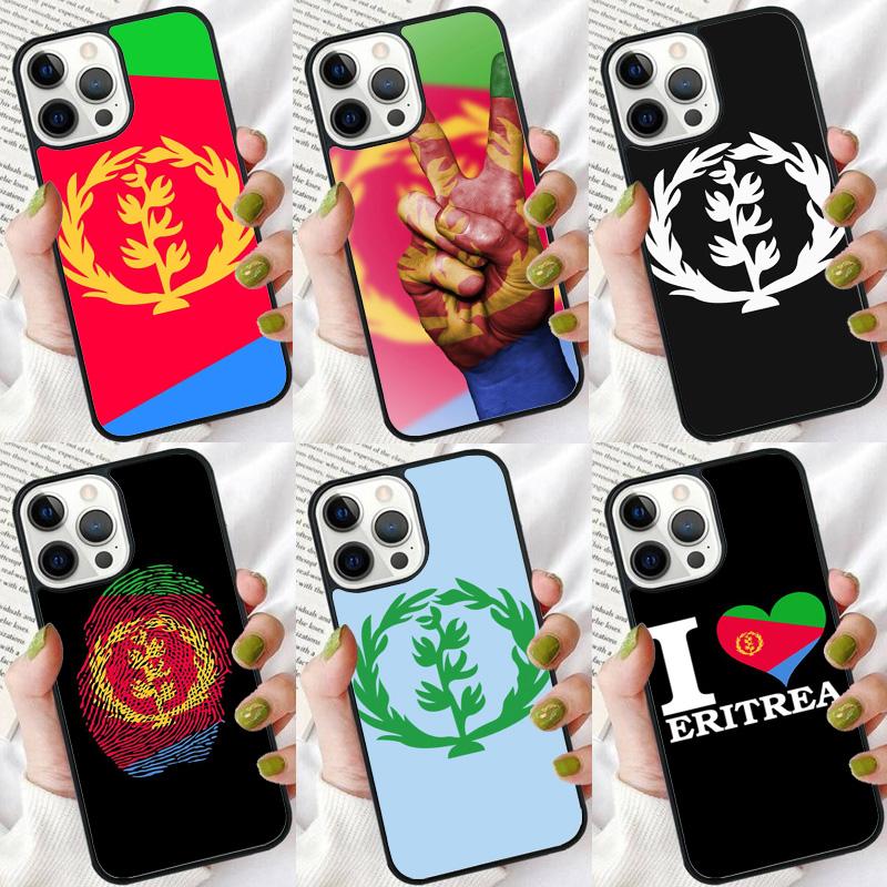 Custodia per Telefono con Bandiera dell'Eritrea Per iPhone 17 Air 16 15 14 plus 11 12 13 Pro max Guscio Cover Bumper Morbido coque