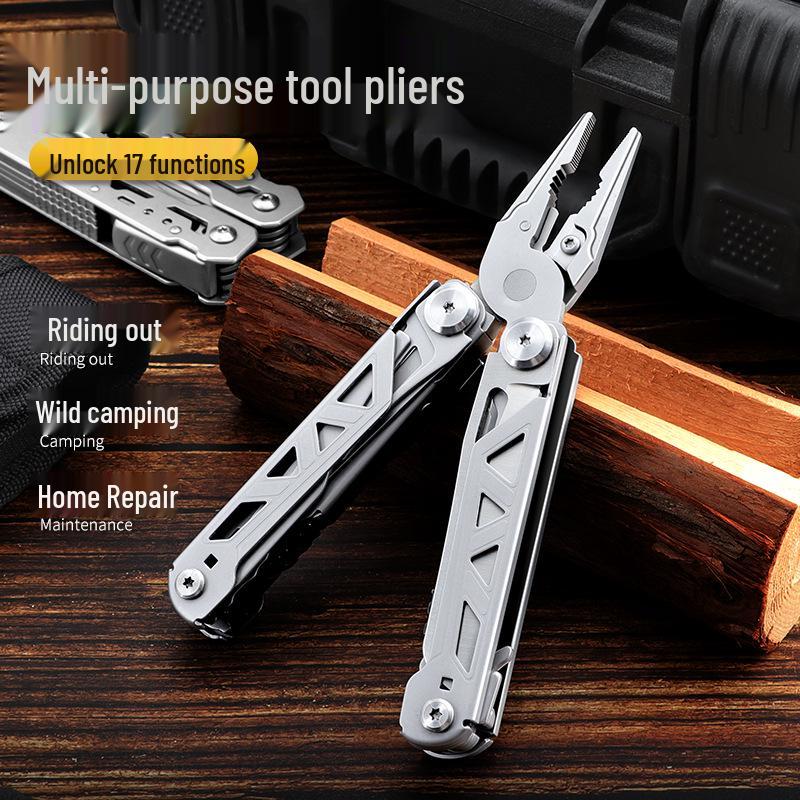 Outdoor Portable Multifunctional Folding Knife and Pliers Camping Tool