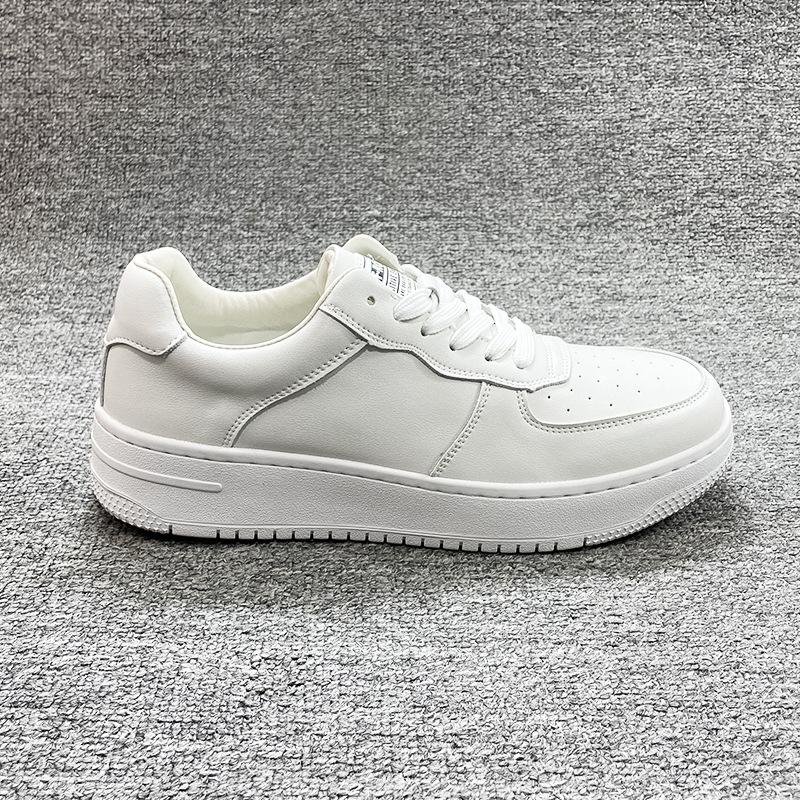 Herrskor från flygvapnet Nej. 1 2025 Vår Nya Läder Små Vita Skor Herrtrend Andningsbara Herr Sport- och Fritids Boardskor