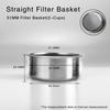 51Mm Coffee Filtration Basket Spare Stainless Steel For Delonghi Bottomless Portafilter Espresso Good Accessories Barista Tool