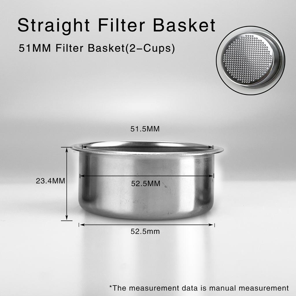 51Mm Coffee Filtration Basket Spare Stainless Steel For Delonghi Bottomless Portafilter Espresso Good Accessories Barista Tool