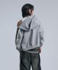 Ten Past Seven Heavy Sweat Crop Zip-Up Hoodie (2 Colors)