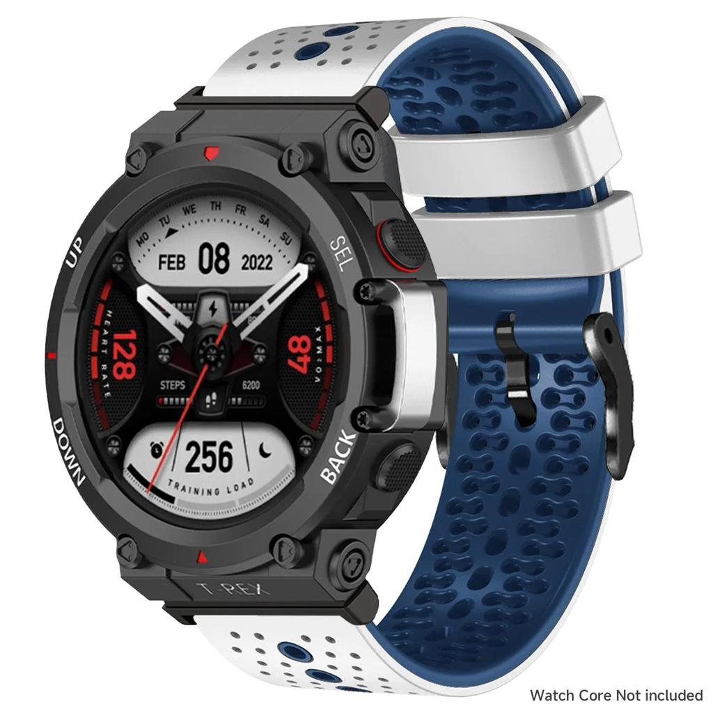 Dwukolorowy silikonowy pasek do zegarka Amazfit T-REX 3.2, miękki, oddychający, sportowy pasek do zegarka Amazfit T-REX Wrist Band 2025
