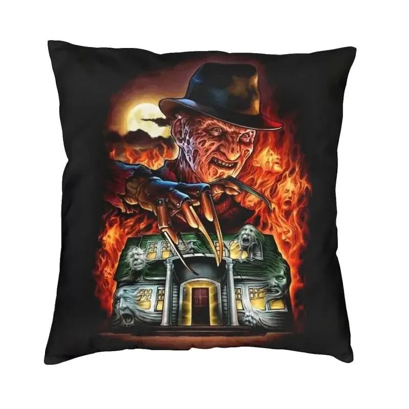 Horror Movie Character Killer Throw Pillow Cover Home Decor 3D Print Halloween Film Cushion Covers For Sofa Bedding Pillowcase
