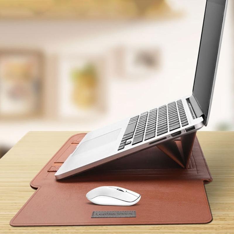 13 14 15 16palcové ochranné pouzdro na notebook Magnetické zapínání Voděodolný Design proti poškrábání Zahrnuje úložnou taštičku a funkci stojánku