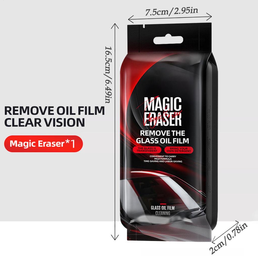 Windshield Oil Film Remover 5 Pieces Auto Cleaning Supplies Car Glass Stain Removal Sponge For Detailers Drivers Road Trips