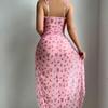 Set Lingerie Pigiameria Taglie Forti Europee e Americane Stampato Senza Schiena