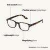 [Izipij] Reading Glasses +1.5#B-TORTOISE