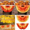 Double Thanksgiving Fan for Yard Decors 3 Reinforced Eyelets Durable Polyester Seasonal Hanging Bauble 1.5x3