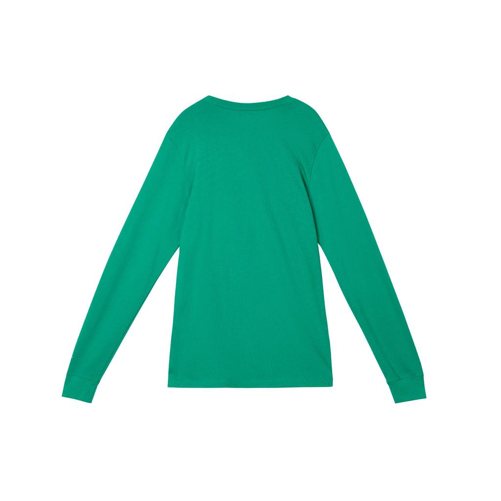 Nike Solid Color Letter Logo Print Crew Neck Long Sleeve T-Shirt Men Tops Green FJ1173-393