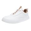 Koreanische Version Herren Freizeitschuhe Flache Sohle Atmungsaktiv Mode Board Schuhe Leder Trendige Grüne Sportschuhe Weiß Bequem