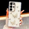 Handmade Sparkly Diamond Butterfly Swarm IMD Phone Case, Compatible with Samsung S23 Ultra/S24/S25 & A07/A15/A16/A17/A26/A35/A36/A55/A56