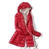 Women Warm Winter Hooded Down Jacket Ultra Light White Duck Down Coat Slim Casual Long Coat Autumn Women
