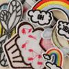 Embroidery Label Cartoon Food Cake Candy Embroidery Sticker Coat and Hat Accessories Accessories Patch Cloth Sticker