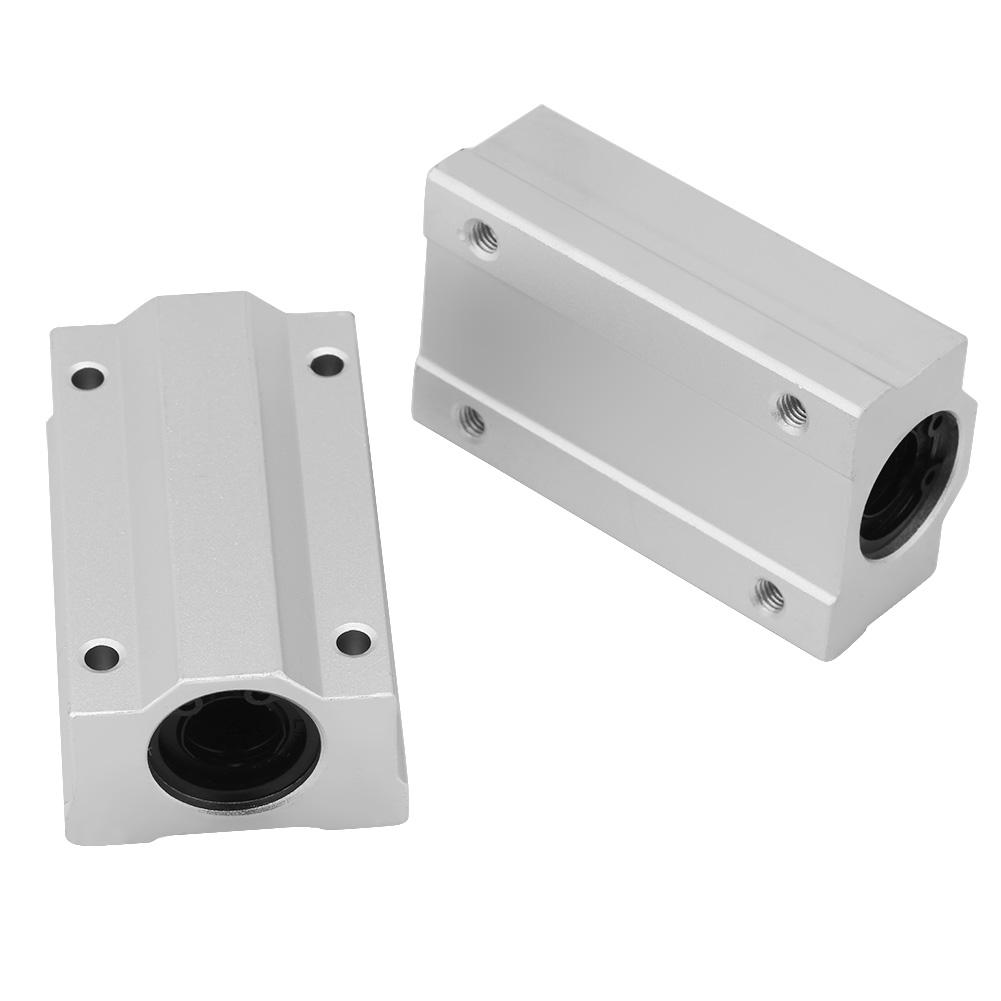 2Pcs 12mm SCS12LUU Aluminum Linear Motion Ball Bearing Slide Block for CNC