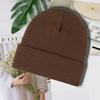 Winter Warm Skull Cap Soft Beanie Hat Thick Breathable Waterproof 100% Acrylic Watch Cap for Skiing Travel Cycling Outdoor Use