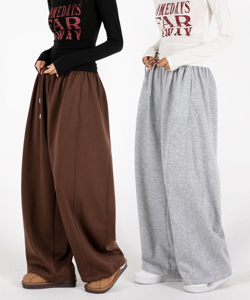 UMM Women'S Short/Long Length Cut-Out Wide String Pants 3 Colors