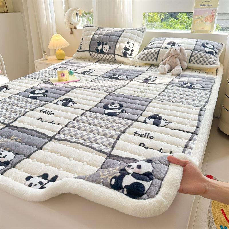 Saltea din bumbac catifea lapte pentru uz casnic, saltea din catifea coral de iarnă pentru căldură și îngroșare