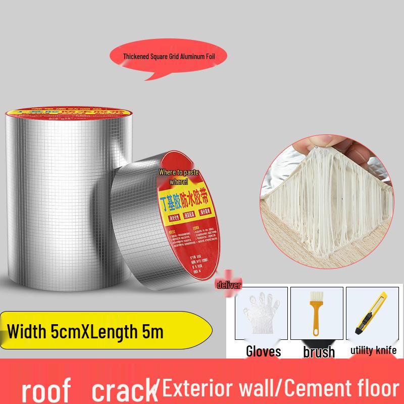 Self-Adhesive Waterproof Butyl Tape for Roof Repair and Insulation