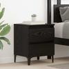 Nightstand 2 Pcs Black Oak Effect 40 X 35 X 50 Cm