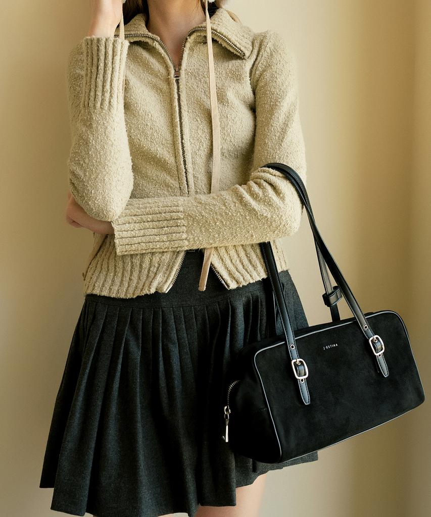 Jestina Vero Suede Md Shoulder Bk (Jhneha4Bf931Bk260)