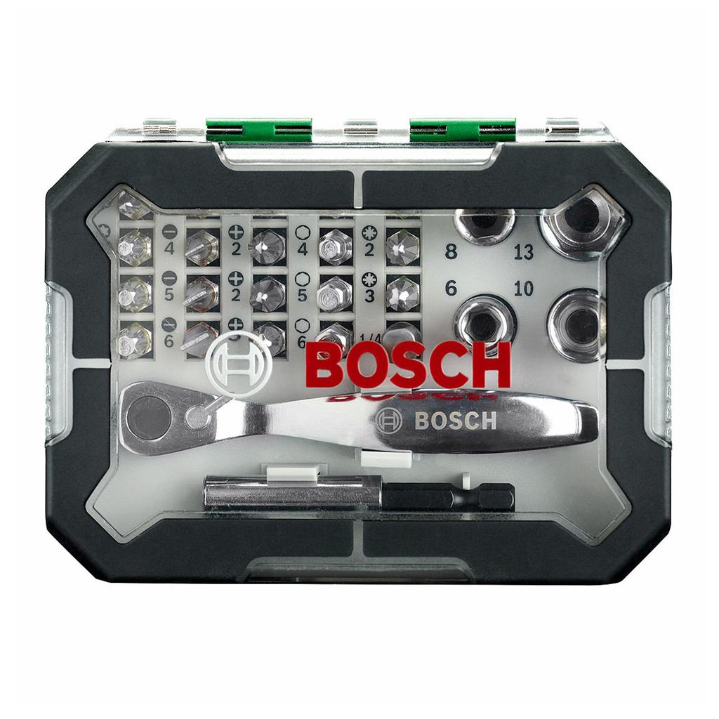 BOSCH 2607017322 Ratchet Screwdriver Bit 26 Pieces (Bosch) Set,