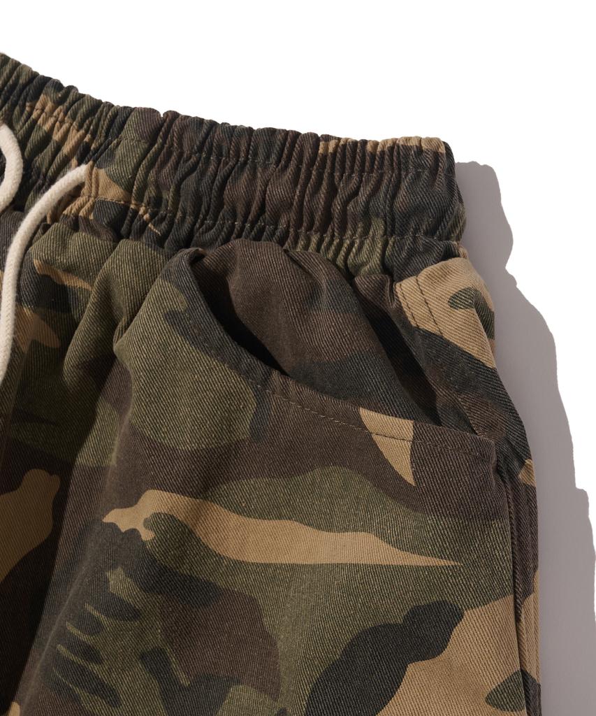 CARGOBROS Camo Pattern Bio Bermuda Pants (Khaki)