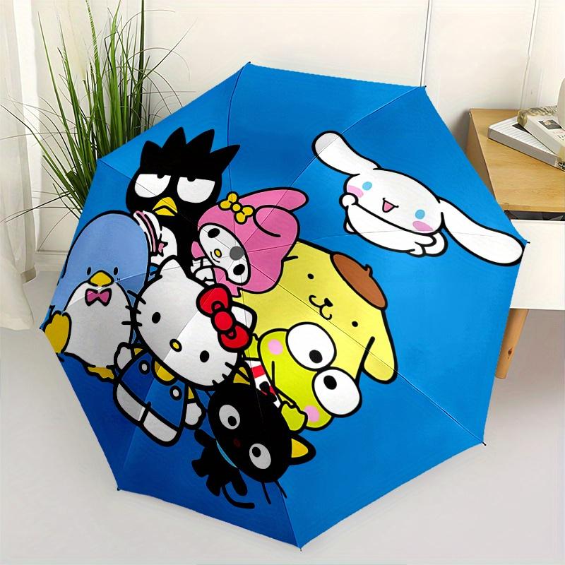 

Hello Kitty,Sanrio Characters Automatic opening and closing folding umbrella with 8 rib frame and compact travel design,perfect for all oc