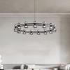 Modern Italian Minimalist Glass Chandelier for Living Room or Bar