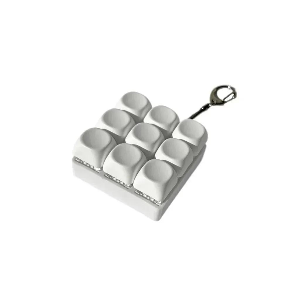Keyboard Key Fidget Reliver Stress Toys Colorful Keychain Keycap Antistress Toys Adult Children Finger Button Toy Kids Game Gift