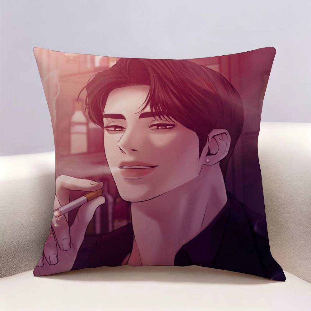 BL Drama Manhwa PPearl BBoy Doublesided print Pillow Case Cushion Cover Throw Pillow Case For Car Sofa