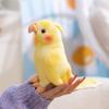 Yellow Parrot Toy Photo Prop Boys Girls Bedroom Decoration Realism Simulation Gifts Doll
