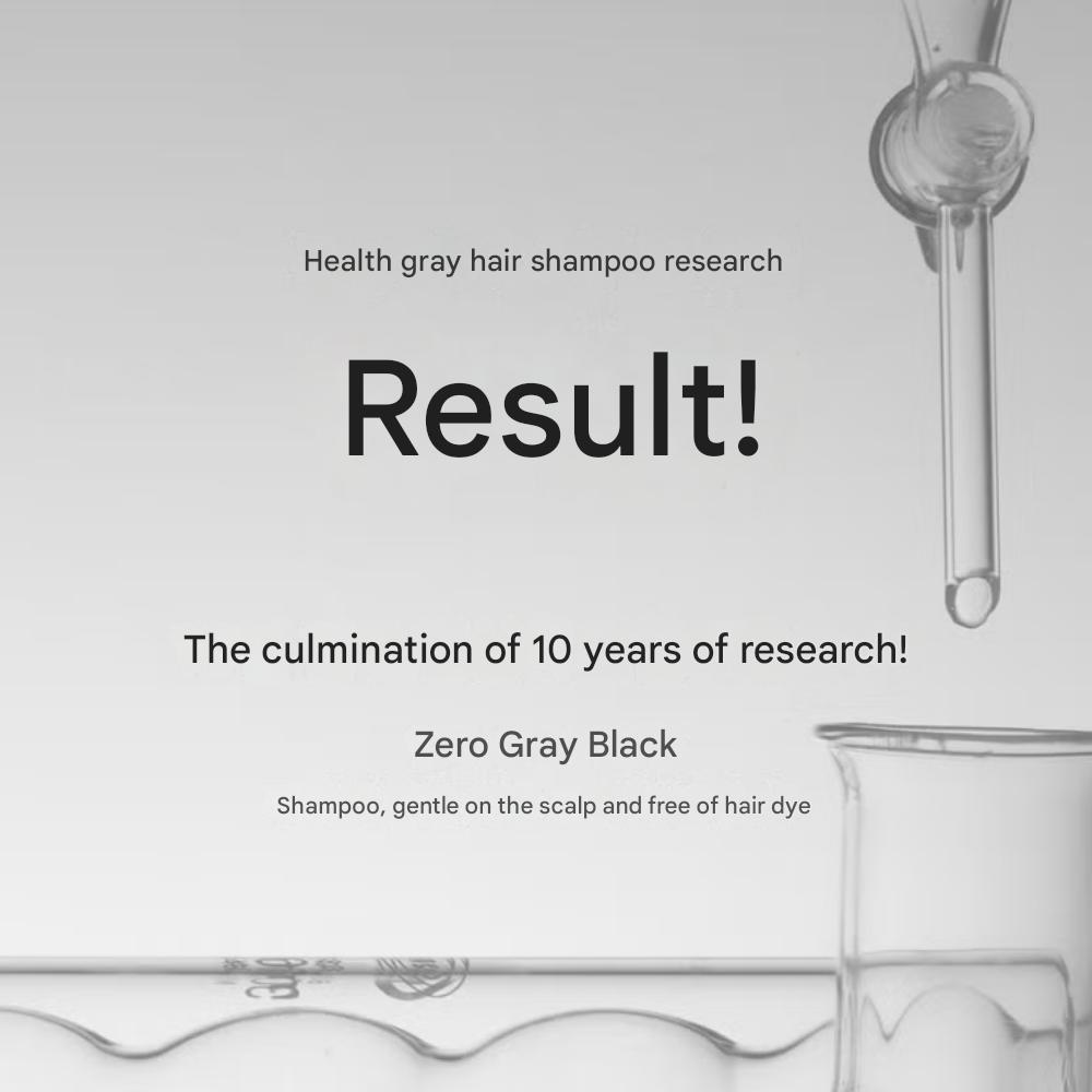 Modamoda Zero Gray Black Shampoo Gray Dye - 7 times/servings possible