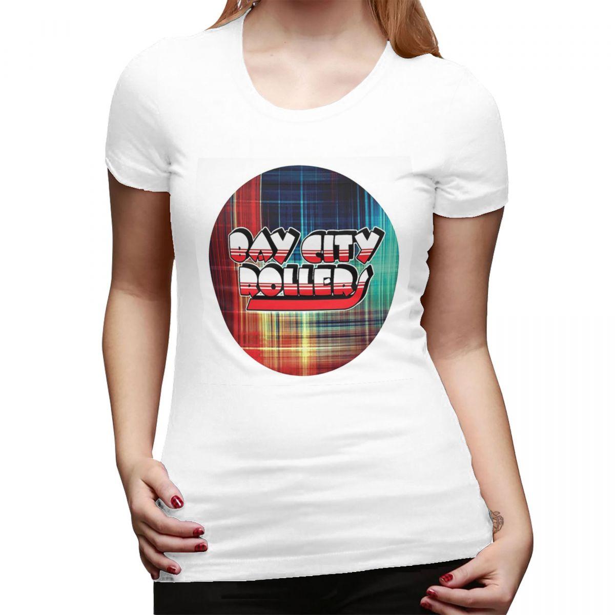 

Bay City Rollers TShirt for WOMEN Round Neck Streetwear T Shirts WOMENs Tees Short Summer Clothes Tops S