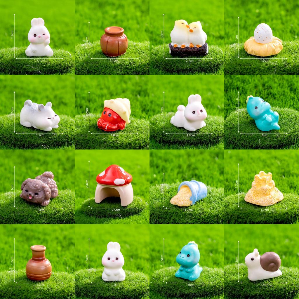 Adorable Miniature Resin Animals Perfect For Diy Garden Decor And Accessories