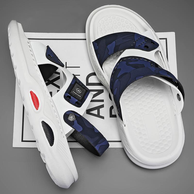 

Летние мужские повседневные сандалии, модная противоскользящая мужская непромокаемая обувь, классические мужские тапочки, мужские домашние и уличные пляжные шлепанцы, популярная модель