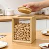 Large Capacity Storage Jar with Dustproof Lid Clear Multifunctional Fruit Dry Goods Nuts Grain Cereal Seasoning Tea Leaf Container Storage Box