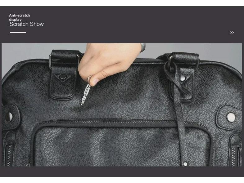 Men's Soft Leather Shoulder Messenger Bag - Large Capacity Business Casual Handbag for Travel