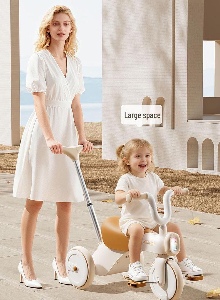 Kids' Pedal Tricycle & Scooter Stroller for Ages 1-6 – Rideable Toy Car for Boys & Girls