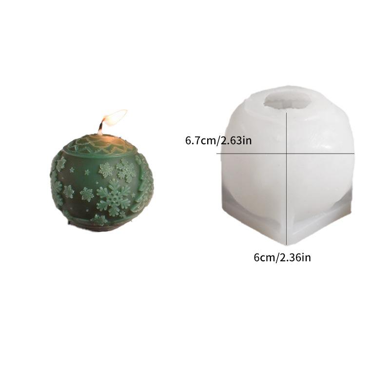 Christmas Tree Candle Mold Safe Christmas 3d Relief Candle Mold Gypsum Ornament Mold Non-Toxic For Christmas Decorations Home