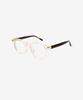 Techeuoaiweeo Tetsuo23 Eyeglass Frames C5 Crystal&Tortoise