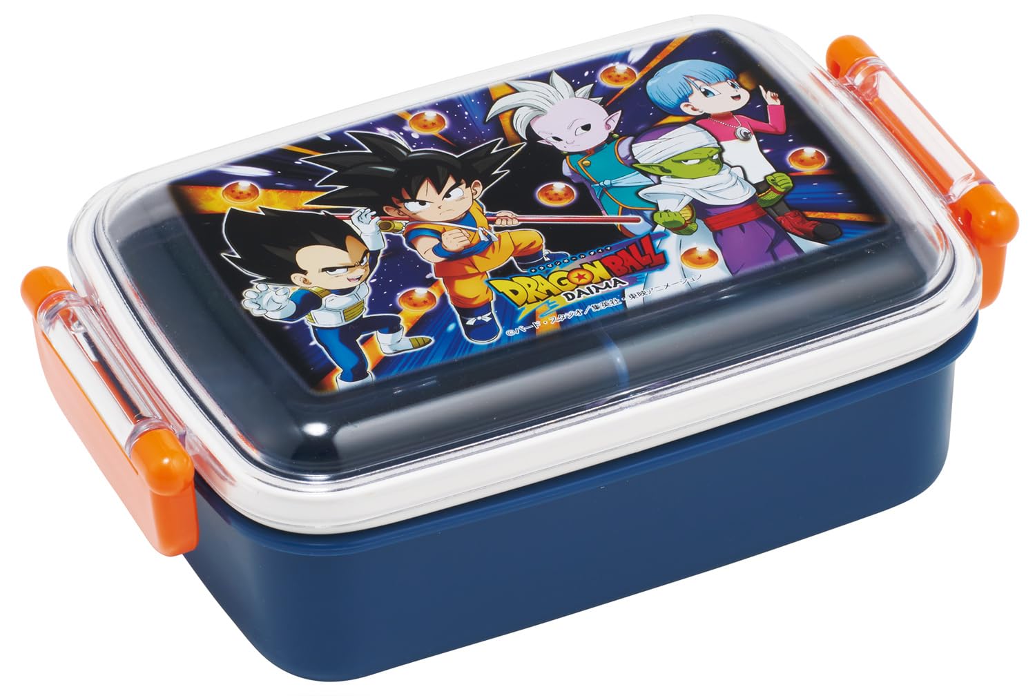 

Skater Lunch with a Soft Single Made in Dragon Ball Daima Children s Box, 450ml, Dome-Shaped Lid, Tier, Japan, Design, Boys RBF3ANAG-A