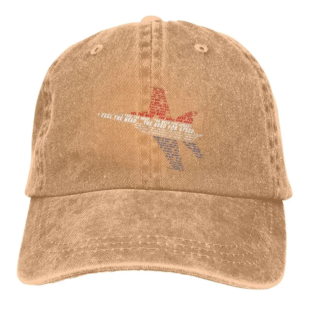 Pure Color Cowboy Hats The Need For Speed Women's Hat Sun Visor Baseball Caps Top Gun Maverick Goose Film Peaked Trucker Dad Hat