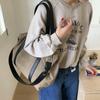 Niche Design New Lazy Style Fashion Canvas Contrasting Colors Casual Commuting Versatile Large Capacity Shoulder Messenger Bag
